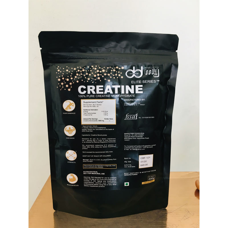 DDMY - 100% Pure Creatine Monohydrate (200g)