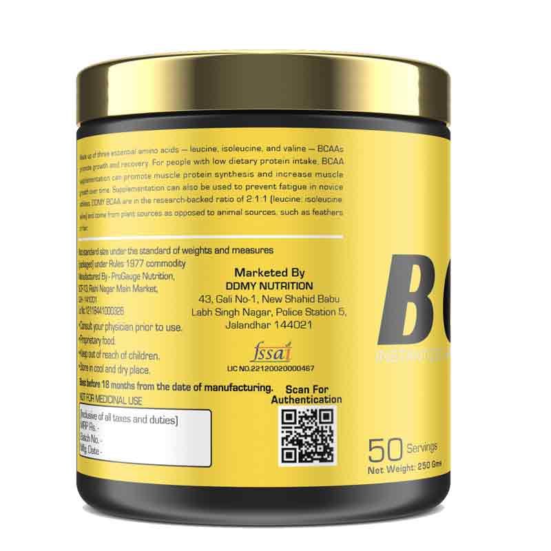 BCAA 250 Gms - 50 Servings