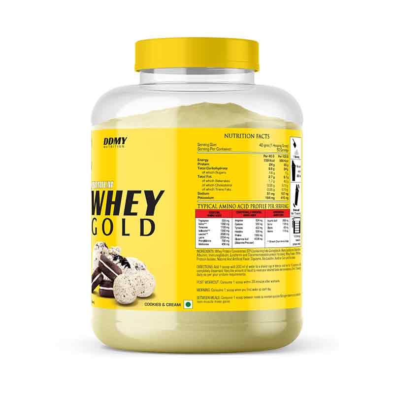 DDMY Nutritions Whey Gold Cookies & Cream Nutrition 2kg