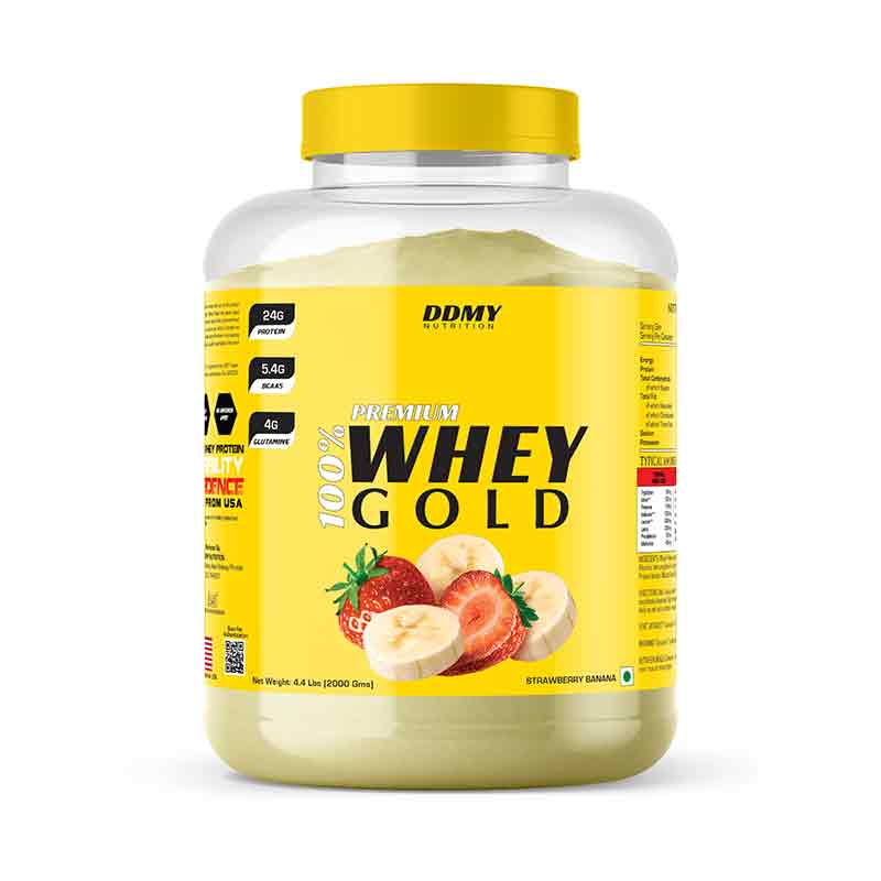 DDMY Nutritions Whey Gold Strawberry Banana Nutrition 2kg