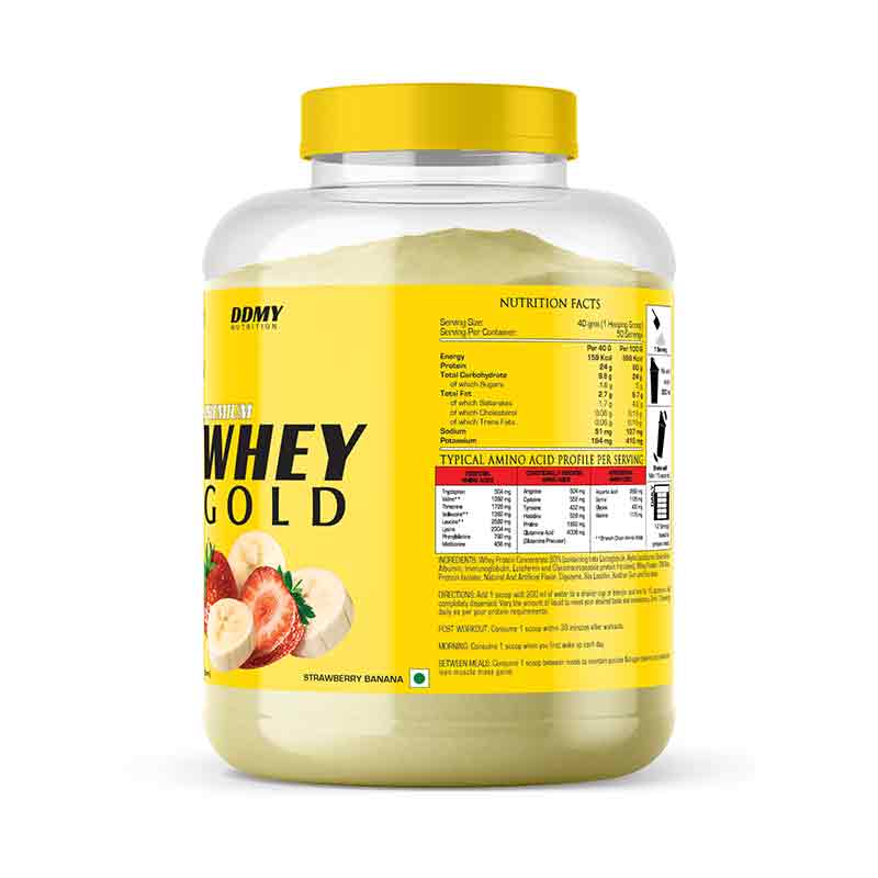 DDMY Nutritions Whey Gold Strawberry Banana Nutrition 2kg