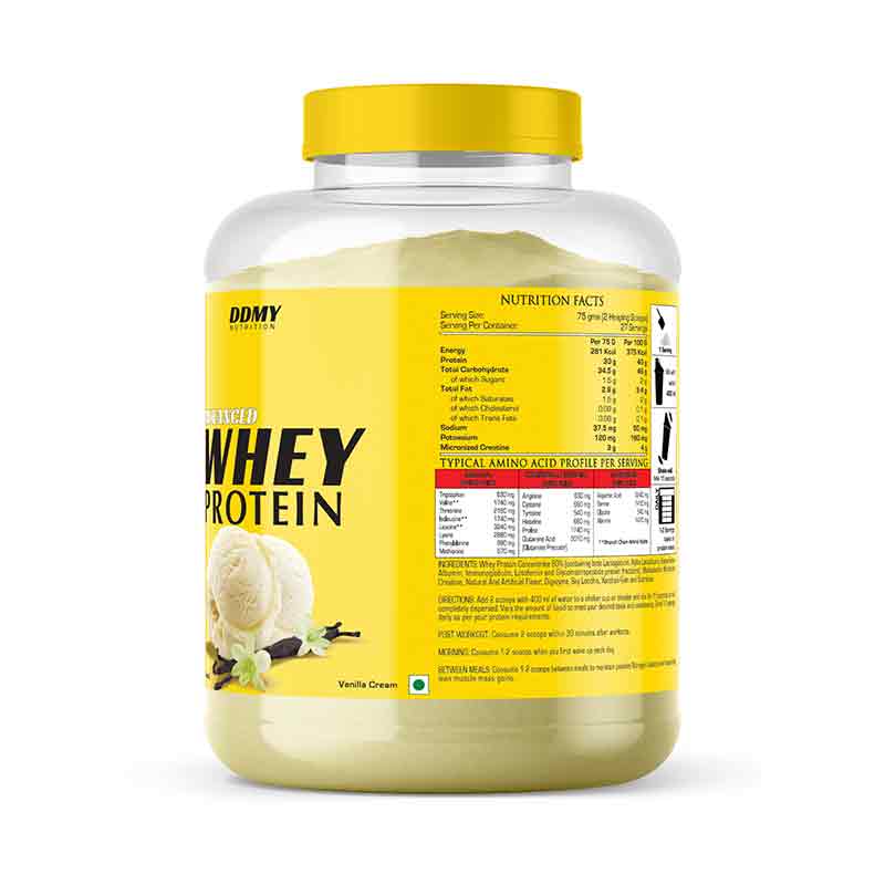 DDMY Nutritions Advanced Whey Vanilla 2kg