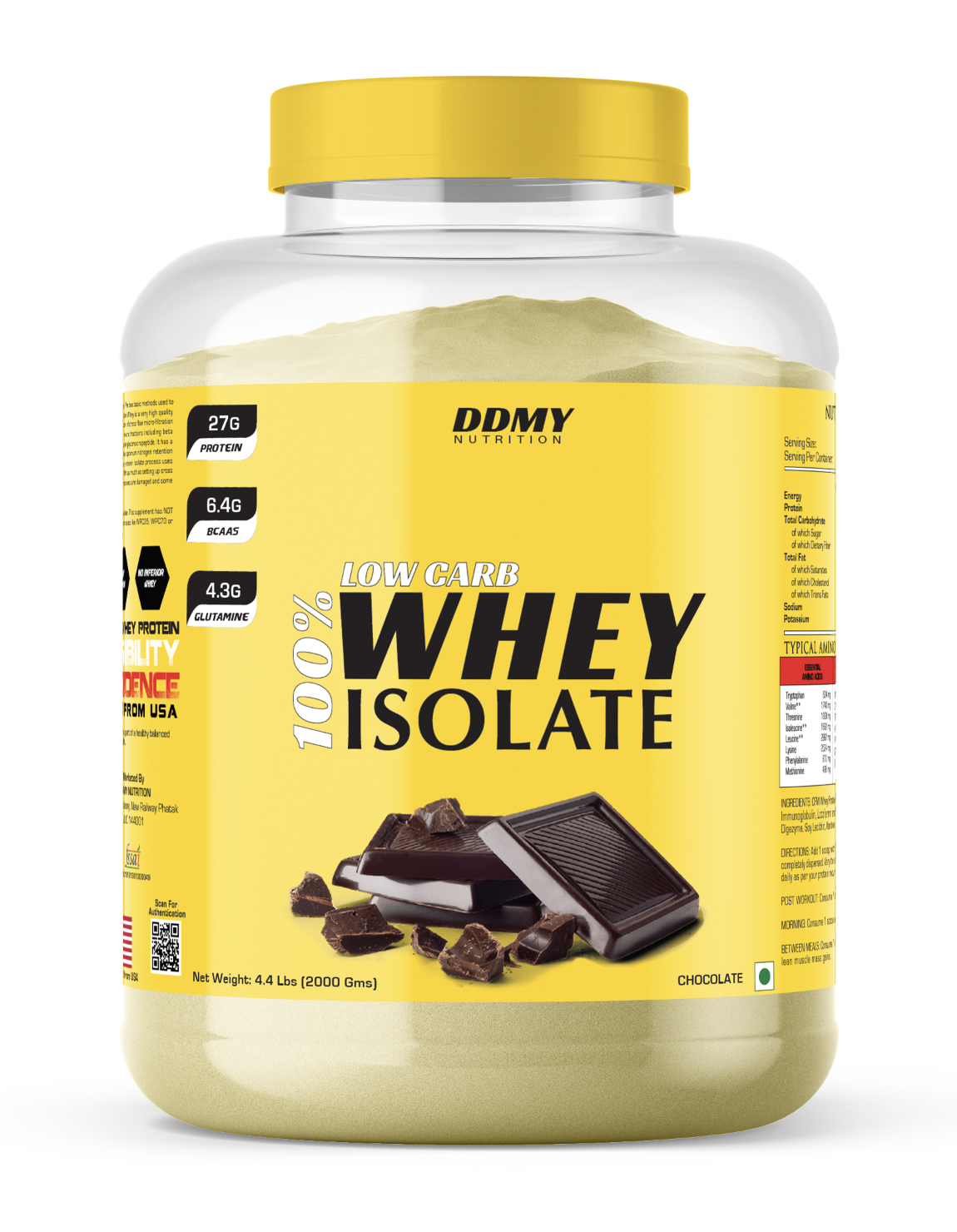 DDMY Nutrition low carb whey isolate protein 2kg 