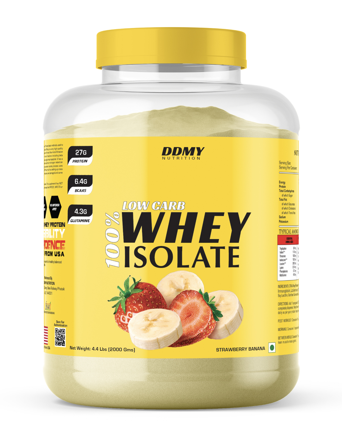 DDMY Nutrition low carb whey isolate protein 2kg