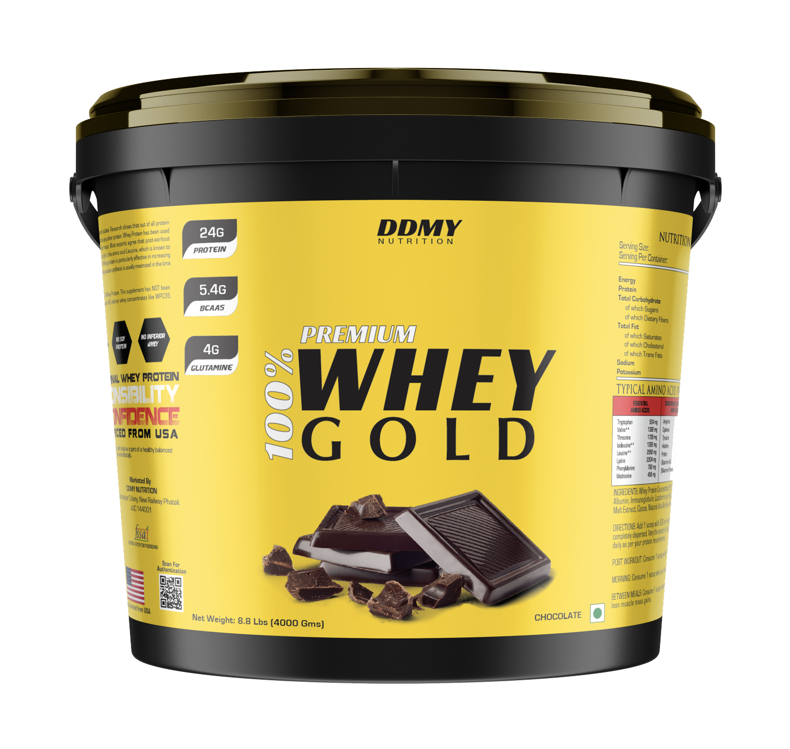 DDMY NUTRITION PREMIUM WHEY GOLD PROTEIN 4KG 