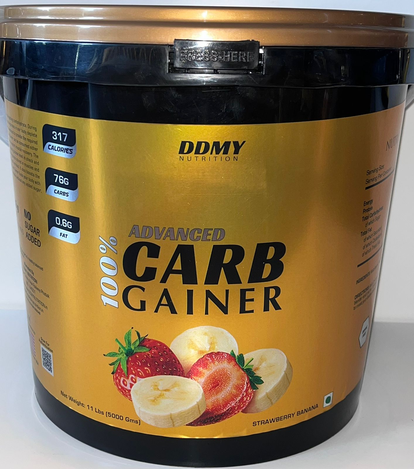 ddmy nutrition advanced carb gainer 5kg 