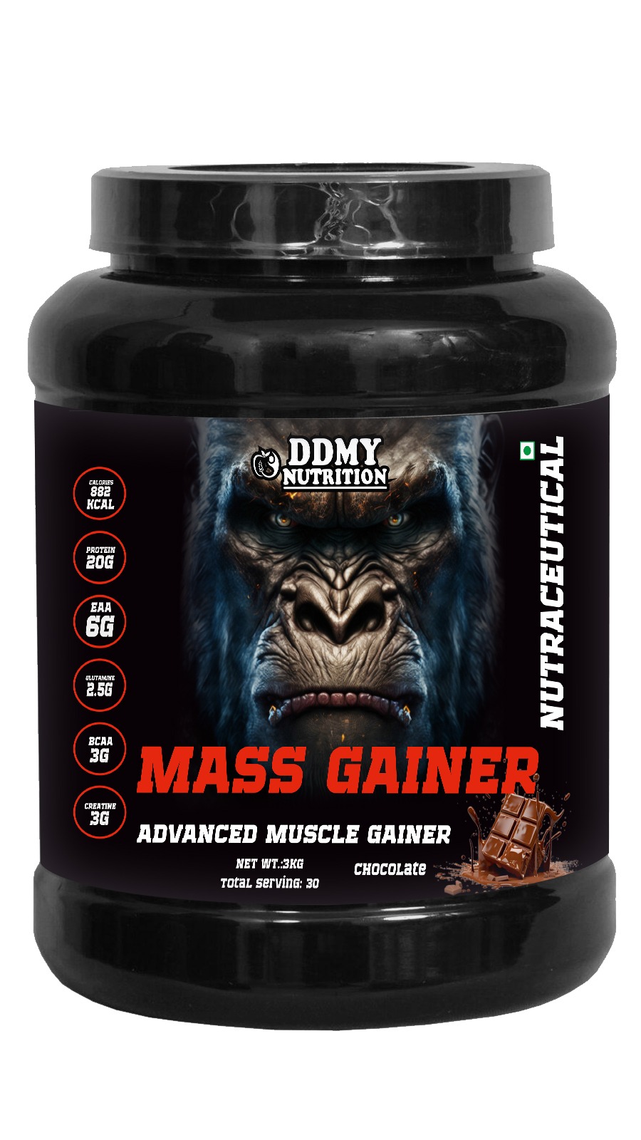 DDMY NUTRITION MASS GAINER 3KG 